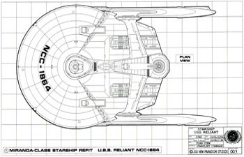 Miranda Class Starship - U.S.S. Reliant NCC-1864