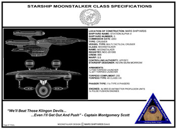 Moonstalker Class Cruiser - U.S.S. Moonstalker NCC-201095
