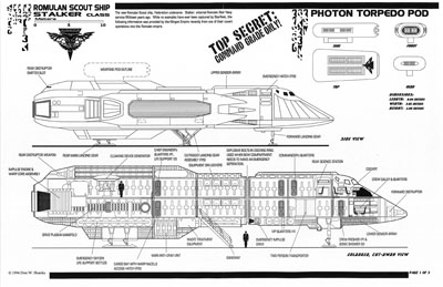 Romulan Scout Ship - Stalker Class Blueprints