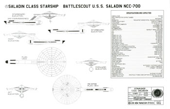 Saladin Class Starship - U.S.S. Saladin NCC-700
