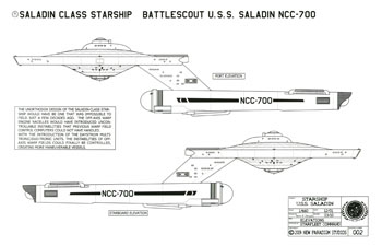 Saladin Class Starship - U.S.S. Saladin NCC-700