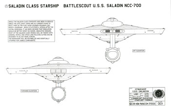 Saladin Class Starship - U.S.S. Saladin NCC-700