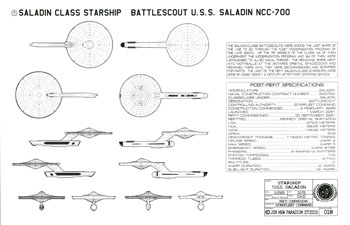 Saladin Class Starship - U.S.S. Saladin NCC-700