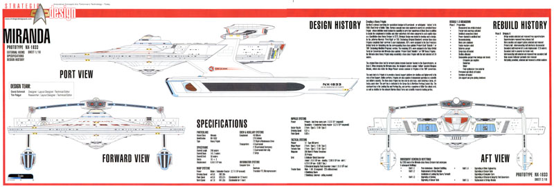 Miranda Class NX-1833 Starship Prototype