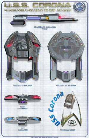 U.S.S. Corona - Steamrunner Class Heavy Cruiser