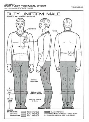 Duty Uniform - Male: Star Fleet Armed Forces