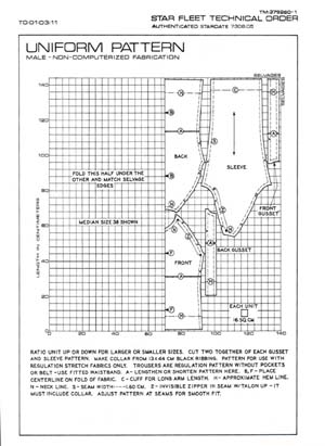 Uniform Pattern: Male Non-Computerized Fabrication