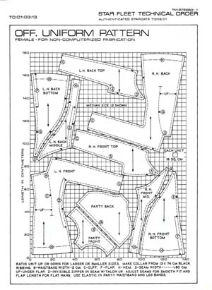 Officer. Uniform Pattern: Female Non-Computerized Fabrication