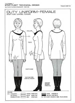 Duty Uniform - Female: Star Fleet Armed Forces
