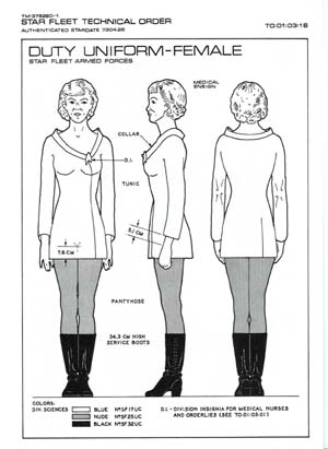 Duty Uniform - Female: Star Fleet Armed Forces