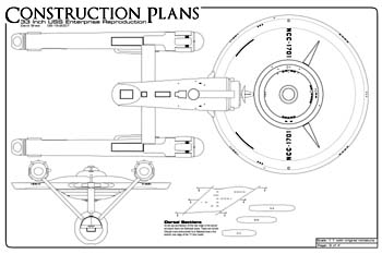 U.S.S. Enterprise Construction Plans
