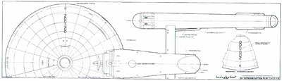 Star Trek Blueprints: General Plans: Constitution Class: U.S.S. Enterprise