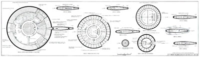 Star Trek Blueprints: General Plans: Constitution Class: U.S.S. Enterprise