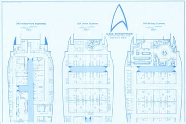 U.S.S. Enterprise Deck Plans