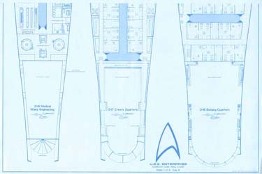 U.S.S. Enterprise Deck Plans