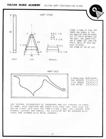 Vulcan Harp Construction Plans