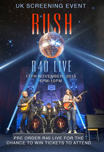 Rush's R40 Live Album Artwork, Tracking Listing And More Revealed