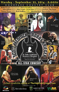 Alex Lifeson To Participate in the 7th Annual Scott Medlock-Robby Krieger Invitational Golf Tournament and All-Star Concert