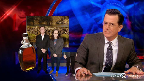Rush Sighting on 'The Colbert Report'