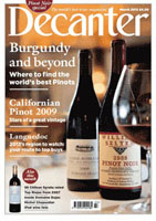 Geddy Lee Featured in the March 2012 Issue of Decanter Magazine