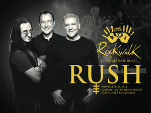 Rush to be Inducted into Guitar Center's Historic RockWalk