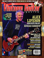 Alex Lifeson - Vintage Guitar Magazine - September 2011