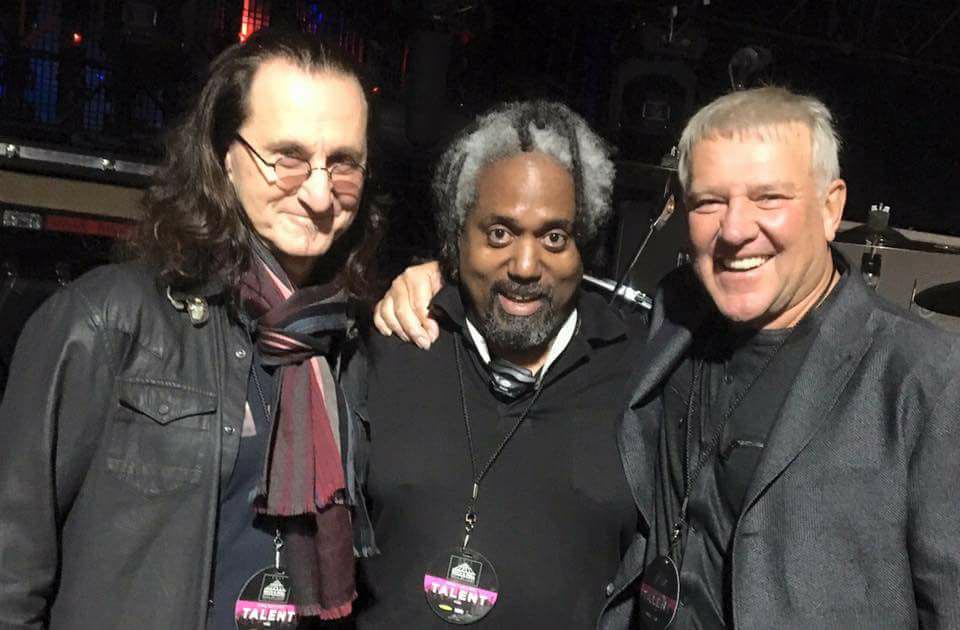 Geddy Lee & Alex Lifeson at the Rock and Roll Hall of Fame Induction Ceremonies - 2017