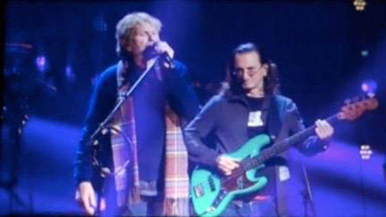 Geddy Lee & Alex Lifeson at the Rock and Roll Hall of Fame Induction Ceremonies - 2017