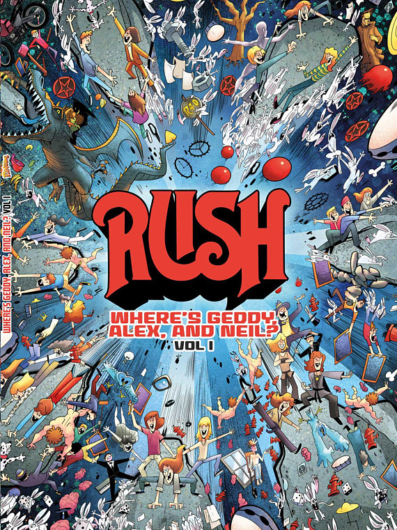New Rush Book - Where's Geddy, Alex & Neil? - Coming in December from Fantoons