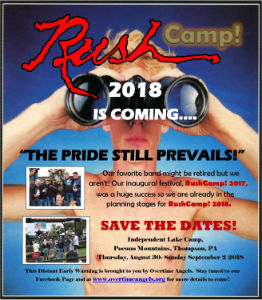 Rush Camp 2018 Coming in August