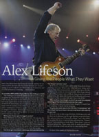 Guitar Player Magazine - March 2009 with Alex Lifeson