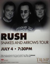 Rush @ The Trump Taj Mahal