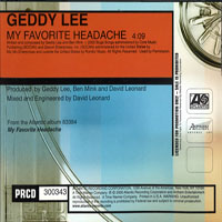Geddy Lee - My Favorite Headache