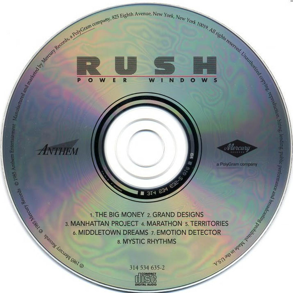 Rush Power Windows CD
