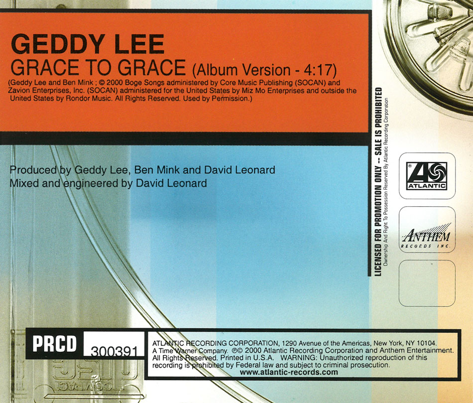 Geddy Lee: Grace to Grace