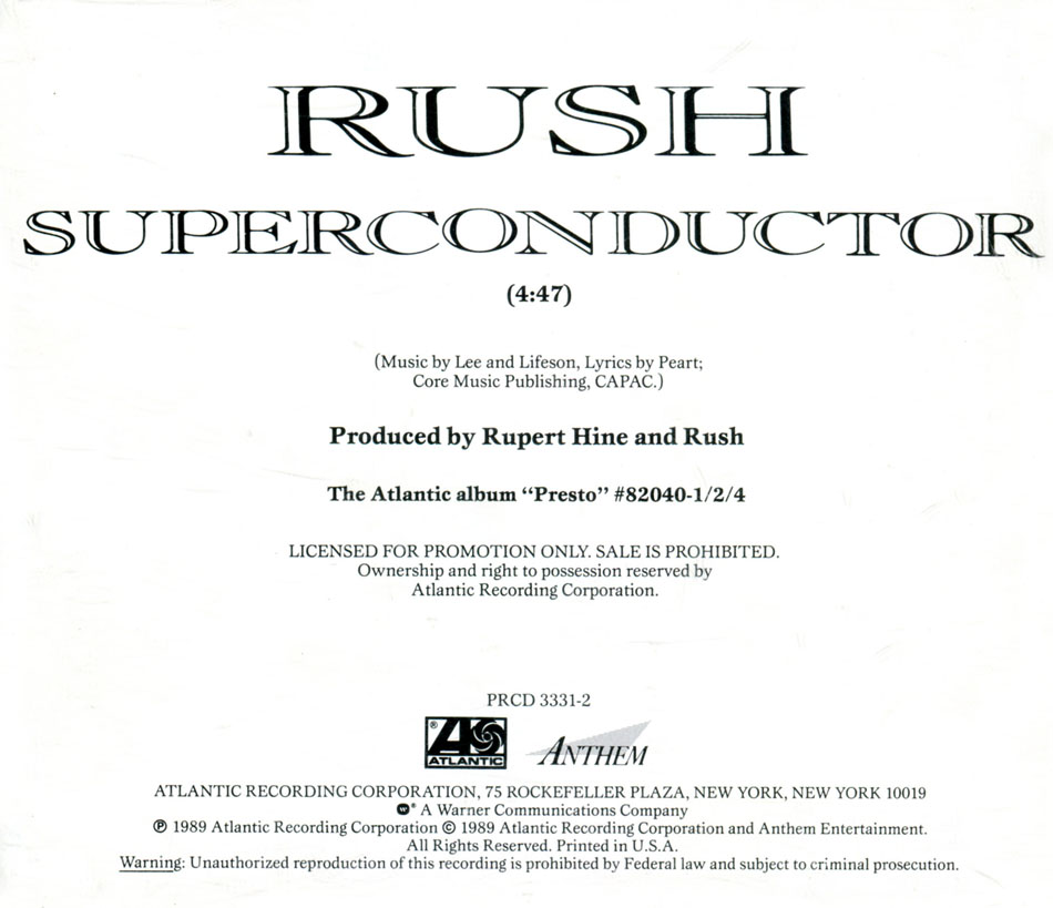 Rush: Superconductor