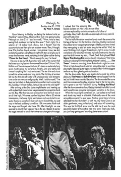 A Show of Fans - Rush Fanzine - Issue #5 - Page 12