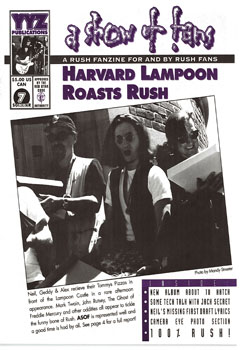 A Show of Fans - Rush Fanzine - Issue #7 - Page 1