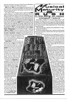 A Show of Fans - Rush Fanzine - Issue #7 - Page 3