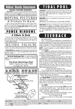 A Show of Fans - Rush Fanzine - Issue #9 - Page 19