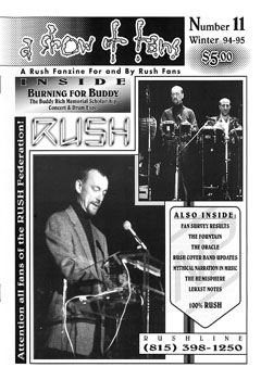 A Show of Fans - Rush Fanzine - Issue #11 - Page 1