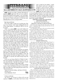 A Show of Fans - Rush Fanzine - Issue #11 - Page 21