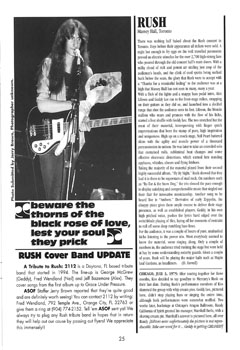 A Show of Fans - Rush Fanzine - Issue #13 - Page 25