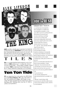 A Show of Fans - Rush Fanzine - Issue #13 - Page 26