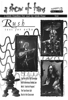 A Show of Fans - Rush Fanzine - Issue #15 - Page 1