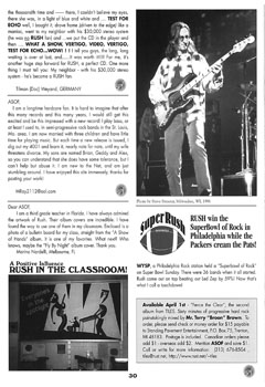 A Show of Fans - Rush Fanzine - Issue #16 - Page 30