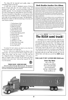 A Show of Fans - Rush Fanzine - Issue #17 - Page 5