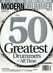Neil Peart Ranks #3 in Modern Drummer's 50 Greatest Drummers of All Time List