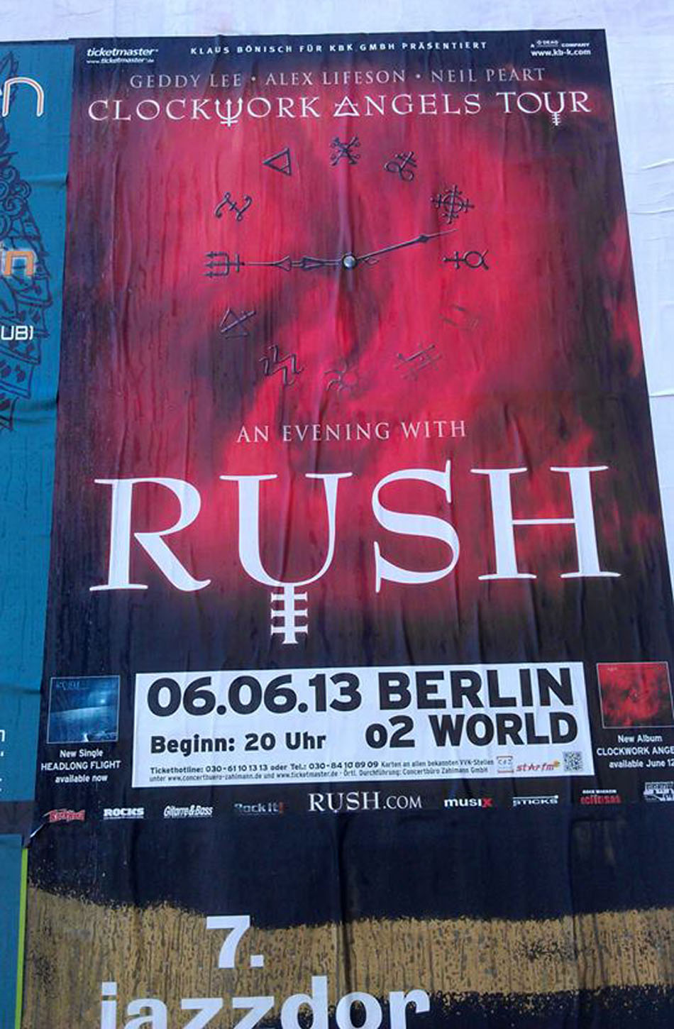 Rush Clockwork Angels Tour Pictures - Berlin, Germany 06/06/2013