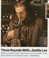 Geddy Lee in Entertainment Weekly